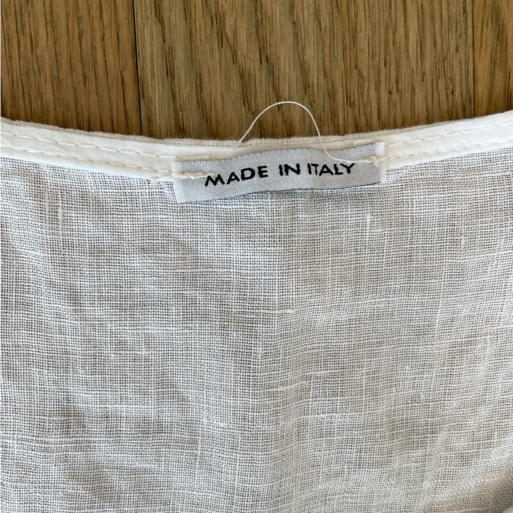 Luna Dress - 100% Linen Midi Dress made in Italy - Picture 4 of 15
